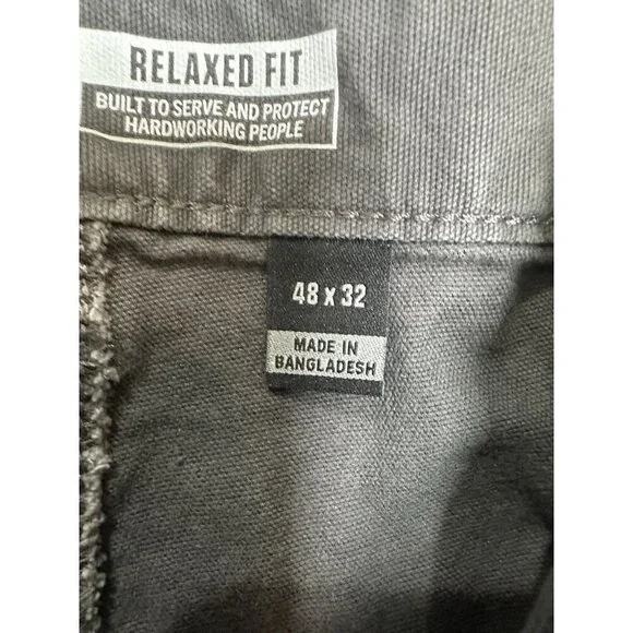 Carhartt Pants Mens 48x32 Gray Utility Cargo Workwear Rugged Flex Stretch Relax - Picture 6 of 6